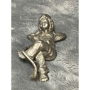 Vintage Premier Pewter P95 Figurine 3in Reclined Woman Fantasy Figure
